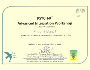 Psych-K Advanced Certification